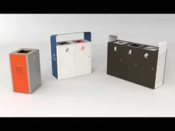 Magnuson Umea Waste & Recycling Receptacles^ Trash & Recycling Bins