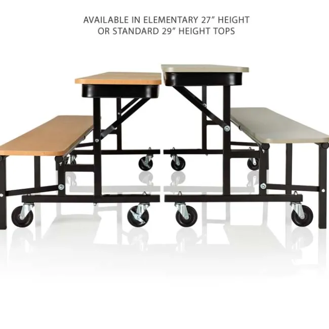 KI Uniframe Convertible Bench Table- 8' Long^ Cafeteria|Cafeteria Tables