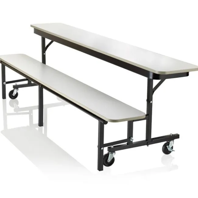 KI Uniframe Convertible Bench Table- 8' Long^ Cafeteria|Cafeteria Tables