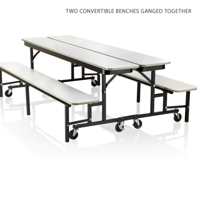 KI Uniframe Convertible Bench Table- 8' Long^ Cafeteria|Cafeteria Tables