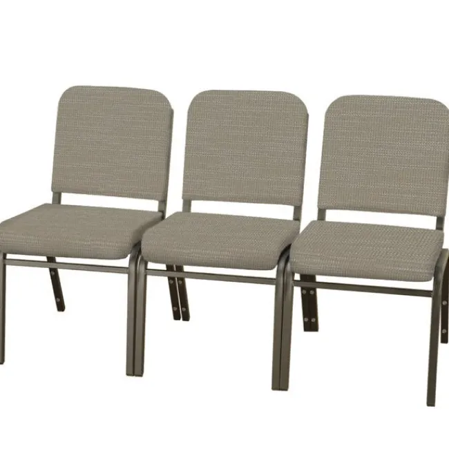 Caprock Upholstered Panline Stack Chair (2'' Seat)^ Church|Padded Stack Chairs