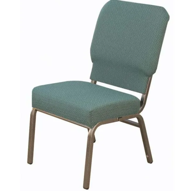 KFI Seating Upholstered Tall Wing Back Chair - (3'' Box Seat)^ Church|Padded Stack Chairs