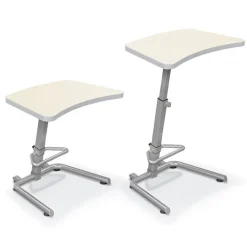 Mooreco Up-Rite Curve Top Student Sit and Stand Desk^ Stand-Up Student Desks