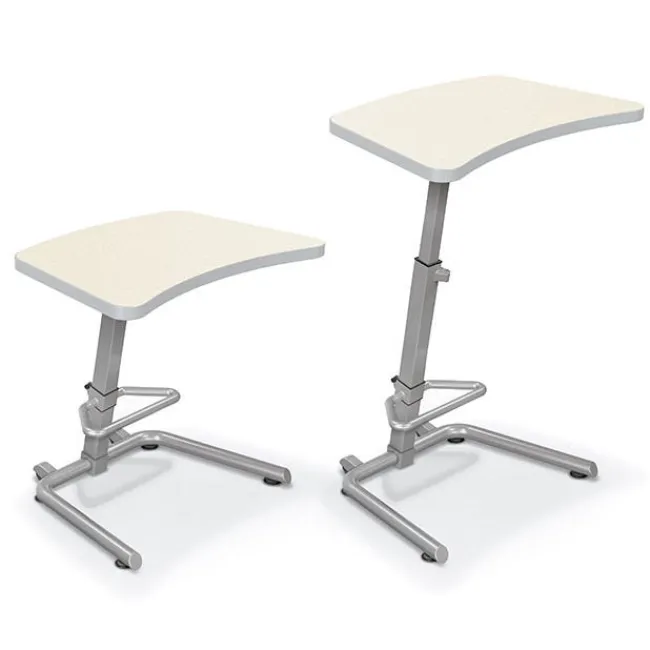 Mooreco Up-Rite Curve Top Student Sit and Stand Desk^ Stand-Up Student Desks