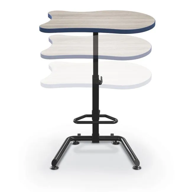 Mooreco Up-Rite Fender Sit and Stand Desk^ Stand-Up Student Desks