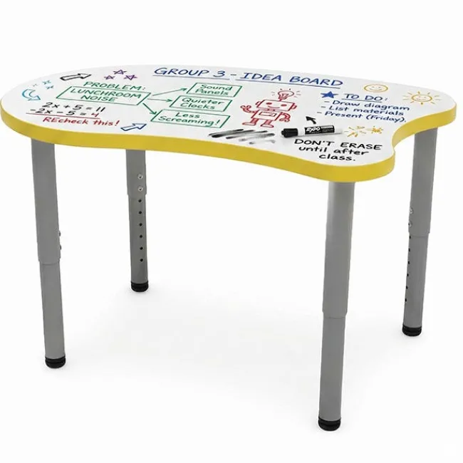TotMate Versa Adjustable Height Dry Erase Desk^ Collaborative Desks|Dry Erase Desks