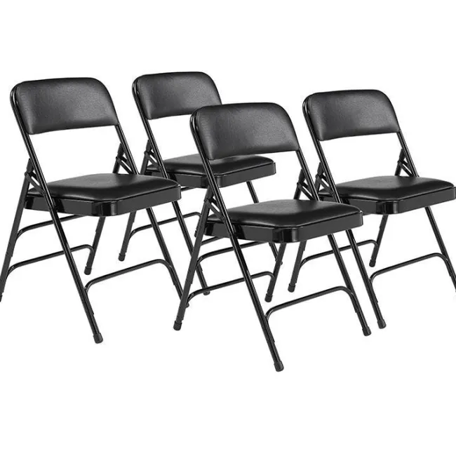 National Public Seating Vinyl Folding Chair Triple Braced Model 1300^ Folding Chairs