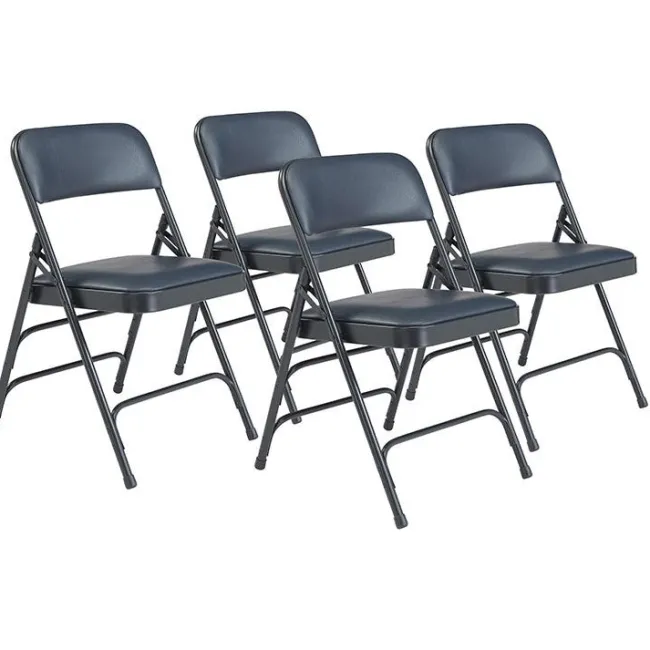 National Public Seating Vinyl Folding Chair Triple Braced Model 1300^ Folding Chairs