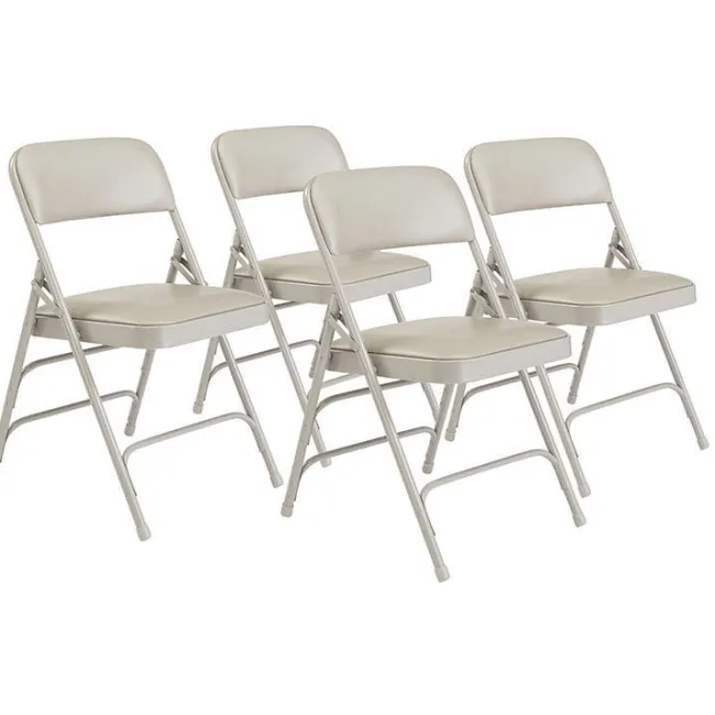 National Public Seating Vinyl Folding Chair Triple Braced Model 1300^ Folding Chairs