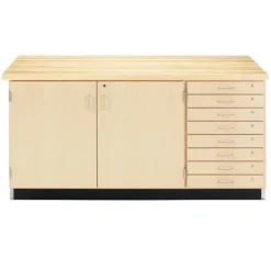 Diversified Spaces Wall Storage Bench^ Art Supply Cabinets|Flat File & Paper Racks