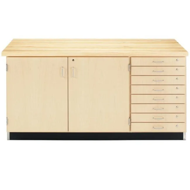 Diversified Spaces Wall Storage Bench^ Art Supply Cabinets|Flat File & Paper Racks