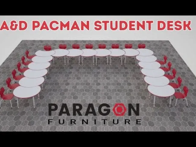 Paragon Wedge A & D Collaborative School Desk^ Collaborative Desks