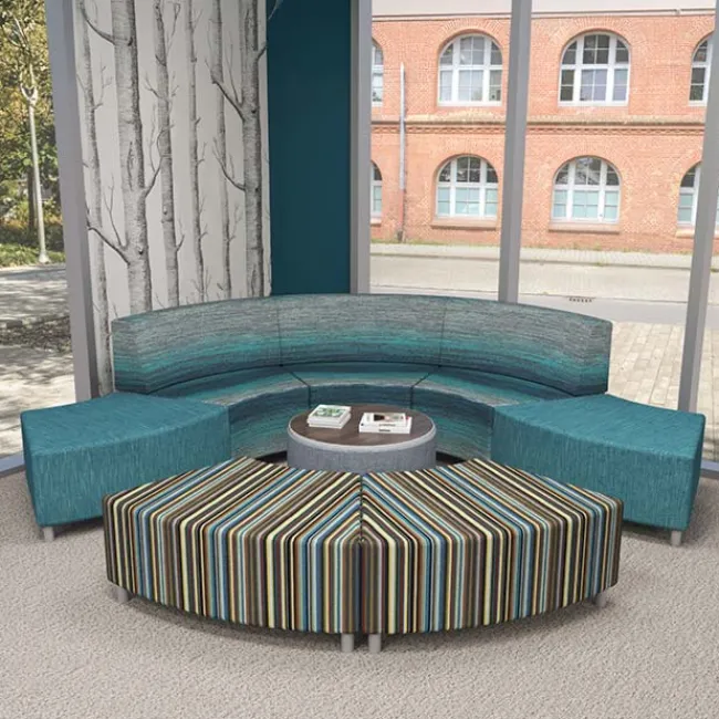 Mooreco Wedge 8-Piece Modular Soft Seating Package^ Reception & Waiting Room|Soft Seating