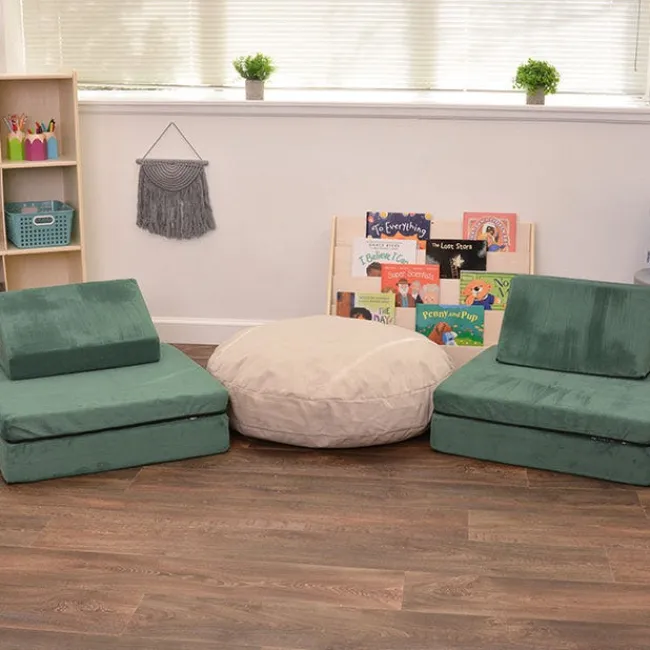 Childrens Factory Whatsit Companion Pouf (25" Round)^ Floor Seating|Bean Bag Chairs