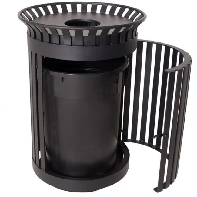 Ultra-Play Wilmington Classic Swing Door Trash Receptacle^ Trash & Recycling Bins