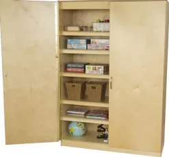 Wood Designs Wooden Resource Cabinet (60'' W)^ Tall Cabinets|Wardrobe Cabinets