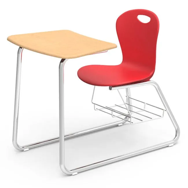 Virco Zuma Sled Base Combo Desk^ Combo Chair Desks