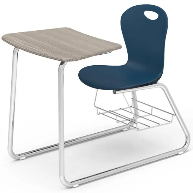Virco Zuma Sled Base Combo Desk^ Combo Chair Desks