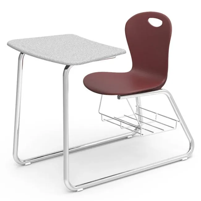 Virco Zuma Sled Base Combo Desk^ Combo Chair Desks